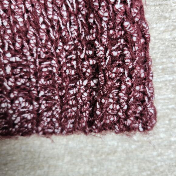 Entro Vilma Ombre Longline Open Cardigan Sweater Medium NWT Wine Blush Knit - Picture 5 of 16